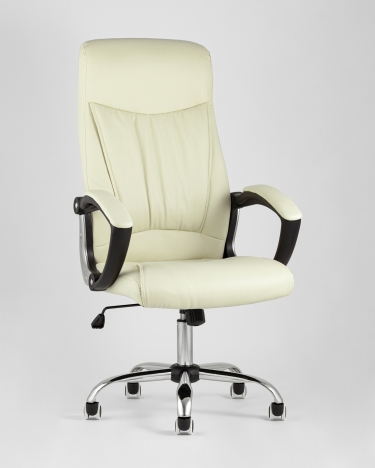 Кресло руководителя Stool Group TopChairs Tower Бежевое