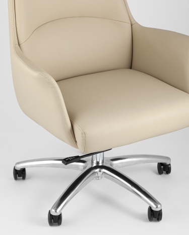 Кресло руководителя Stool Group TopChairs Viking Бежевое