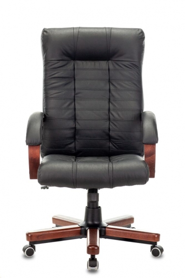 Кресло руководителя Бюрократ Бюрократ KB-10WALNUT/B/LEATH
