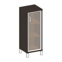 Стеллаж стекло тонированное Skyland В421.8 L Венге магия