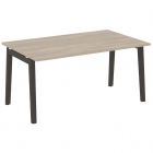 Стол переговорный 1 столешница Рива ONIX WOOD OW.PRG-1.4 Дуб Аттик/Темный