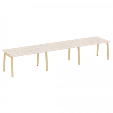 Стол переговорный 3 столешницы Рива ONIX WOOD OW.PRG-3.3 Денвер Светлый/Светлый