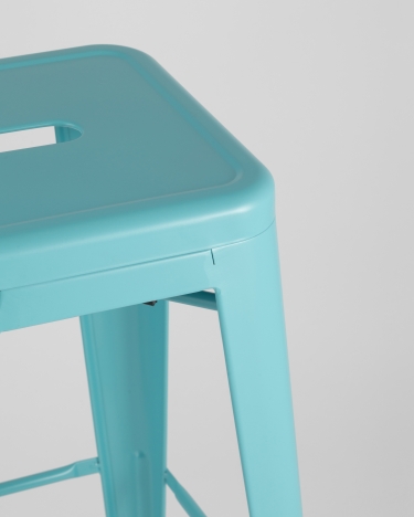 Стул барный Stool Group Tolix Голубой матовый