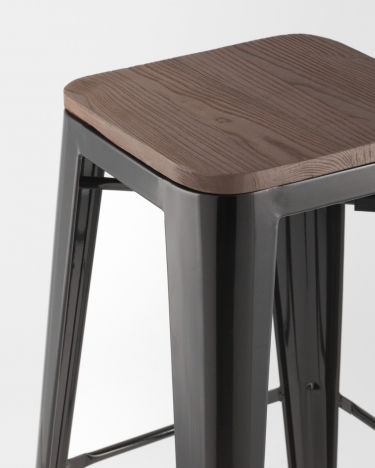Стул барный Stool Group TOLIX WOOD Черный