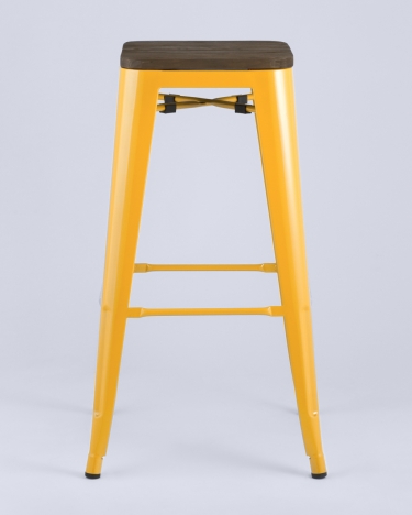 Стул барный Stool Group TOLIX WOOD Желтый
