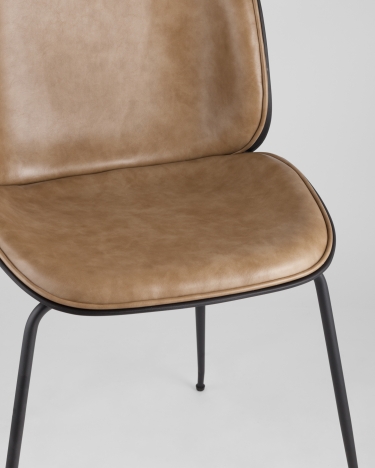 Стул Stool Group Beetle PU Бежевый