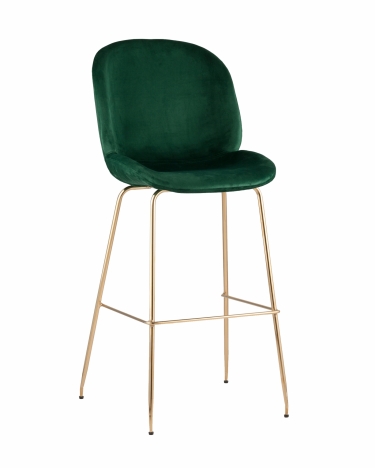 Стул барный Stool Group Beetle Lite PU со спинкой Изумрудный