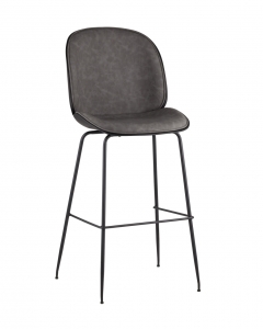 Стул барный Stool Group Beetle Lite PU со спинкой Серый