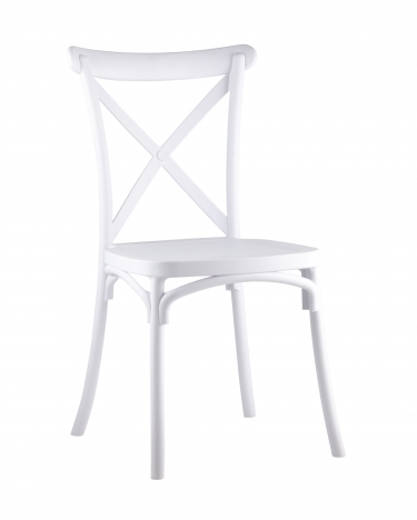 Стул пластиковый Stool Group Кроссбэк Белый