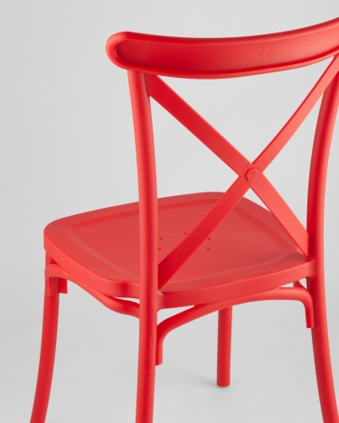 Стул пластиковый Stool Group Кроссбэк Красный