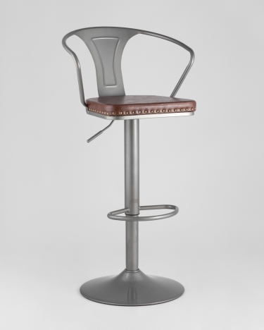 Стул барный Stool Group TOLIX ARMS SOFT Серебристый