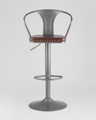 Стул барный Stool Group TOLIX ARMS SOFT Серебристый