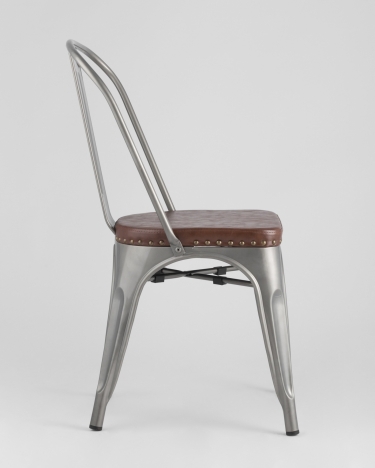 Стул Stool Group TOLIX SOFT мягкий Серебристый