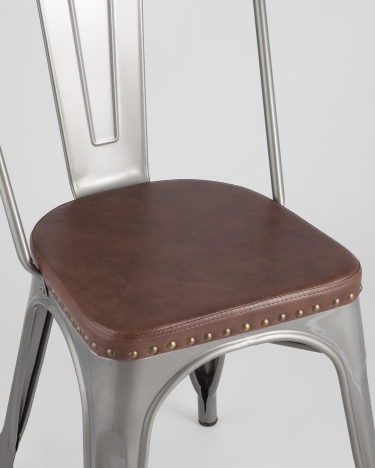 Стул Stool Group TOLIX SOFT мягкий Серебристый