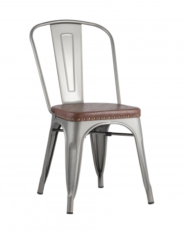 Стул Stool Group TOLIX SOFT мягкий Серебристый