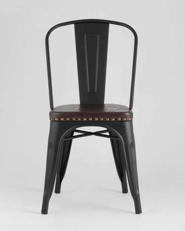 Стул Stool Group TOLIX SOFT мягкий Черный матовый