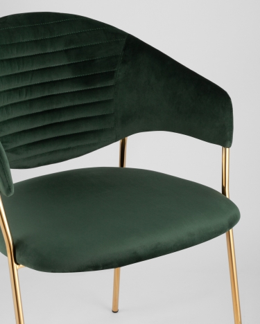 Стул мягкий Stool Group Эвита Зеленый