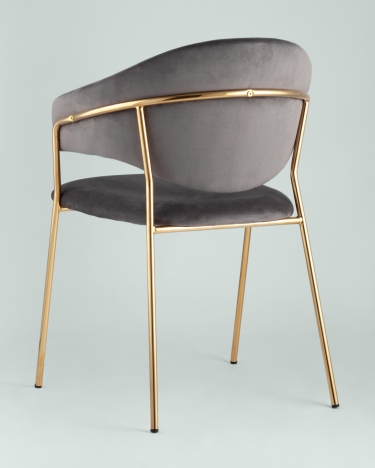 Стул мягкий Stool Group Эвита Серый