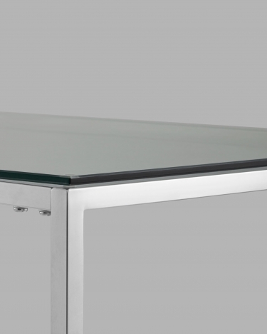 Журнальный стол Stool Group ТАУН 120x60 Серебро