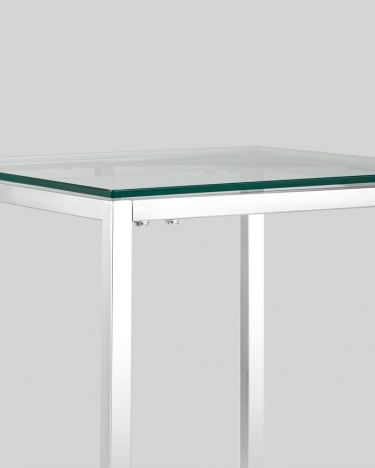 Журнальный стол Stool Group ТАУН 40x40 Серебро