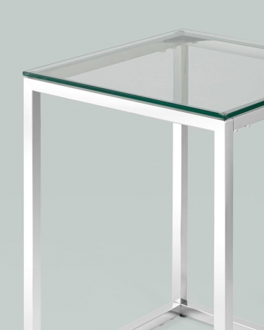 Журнальный стол Stool Group ТАУН 40x40 Серебро