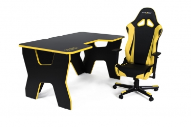 Стол геймерский DXRacer Generic Comfort Gamer2/DS/NY Желтый Черный