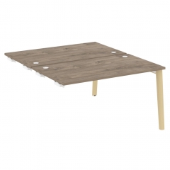 Стол-приставка двойной к опорным элементам Рива ONIX WOOD OW.D.SPR-3.8 Тиквуд Темный/Светлый