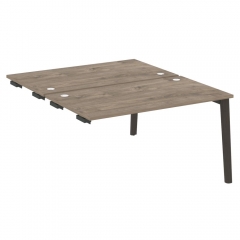 Стол-приставка двойной к опорным элементам Рива ONIX WOOD OW.D.SPR-3.8 Тиквуд Темный/Темный