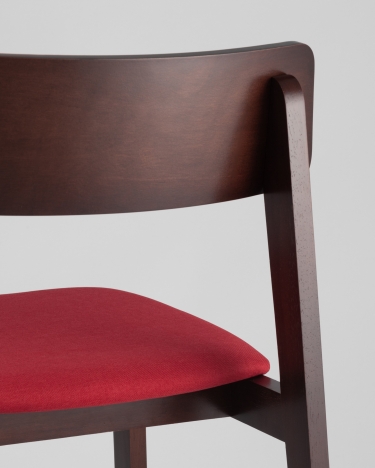 Комплект из двух стульев Stool Group ODEN мягкая тканевая Красная обивка