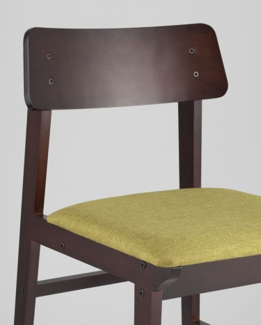 Комплект из двух стульев Stool Group ODEN мягкая тканевая Оливковая обивка