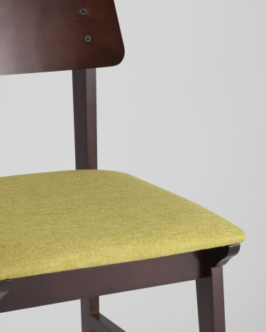 Комплект из двух стульев Stool Group ODEN мягкая тканевая Оливковая обивка