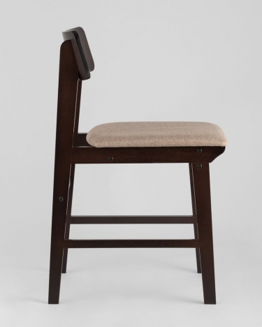 Комплект из двух стульев Stool Group ODEN мягкая тканевая Коричневая обивка