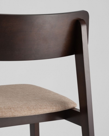 Комплект из двух стульев Stool Group ODEN мягкая тканевая Коричневая обивка