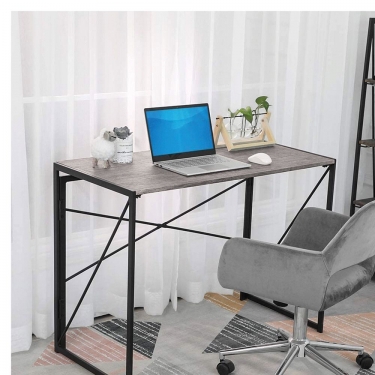 Стол на металлокаркасе BRABIX BRABIX LOFT CD-002 Дуб антик