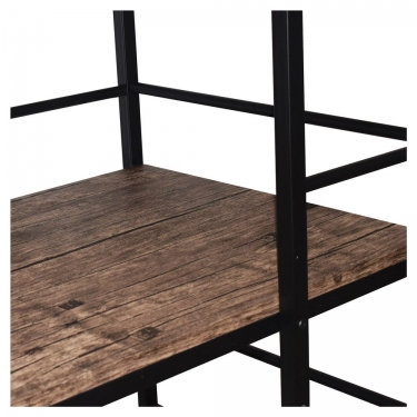 Стол на металлокаркасе BRABIX BRABIX LOFT CD-005 Мореный дуб