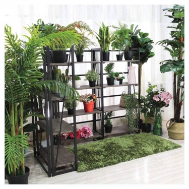 Стеллаж на металлокаркасе BRABIX BRABIX LOFT SH-001 Мореный дуб