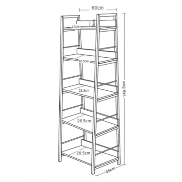 Стеллаж на металлокаркасе BRABIX BRABIX LOFT SH-003 Мореный дуб