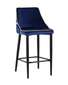 Стул полубарный Stool Group Коби велюр Синий