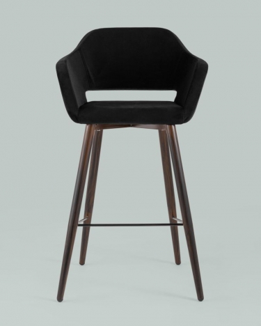 Стул барный Stool Group Саймон Б велюр Черный