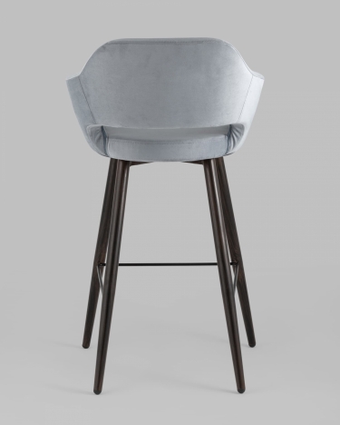 Стул барный Stool Group Саймон Б велюр Серый