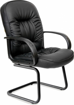Кресло для посетителя Chairman Chairman 416V Черное Эко