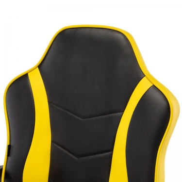 Кресло компьютерное BRABIX BRABIX Shark GM-203 экокожа Черный-желтый