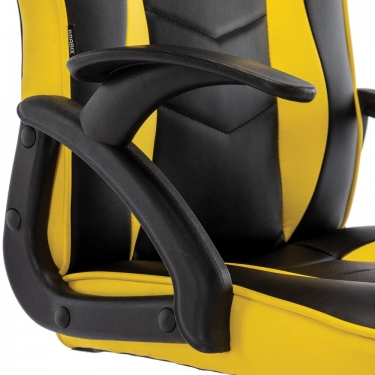 Кресло компьютерное BRABIX BRABIX Shark GM-203 экокожа Черный-желтый