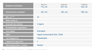 Картотека металлический ЗМК Промет NF-02