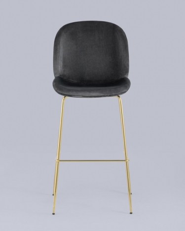 Стул барный Stool Group Beetle gold Серый
