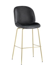 Стул барный Stool Group Beetle gold Серый