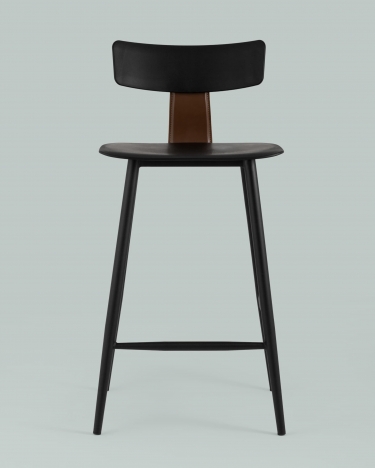 Стул полубарный Stool Group ANT Б пластиковый Черный
