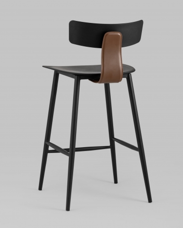 Стул полубарный Stool Group ANT Б пластиковый Черный