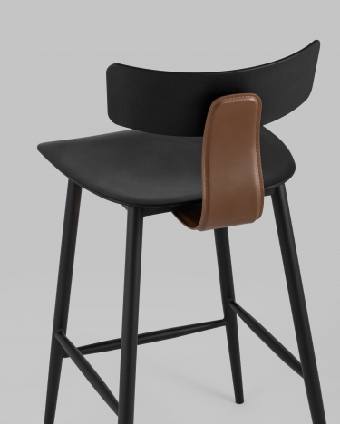 Стул полубарный Stool Group ANT Б пластиковый Черный