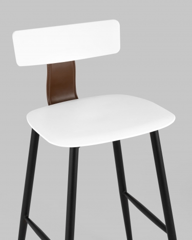 Стул полубарный Stool Group ANT Б пластиковый Белый